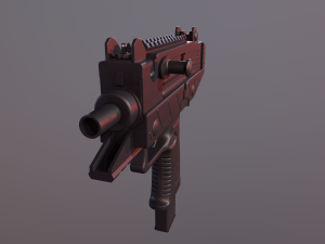 iwi uzi pro pistol 3D 模型