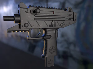 iwi uzi pro pistol 3D Model
