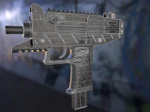 iwi uzi pro pistol 3D Model