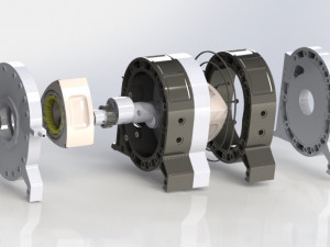 wankle rotary engine 3Dプリントモデル