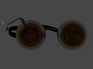 steampunk goggles 3D Model