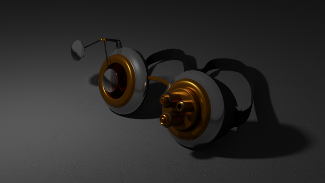 steampunk goggles 3Dモデル .c4d .max .obj .3ds .fbx .stl .blend 