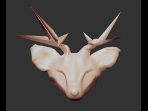 herten hoofd 3D Model