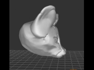 sphinx cat head 3D Model