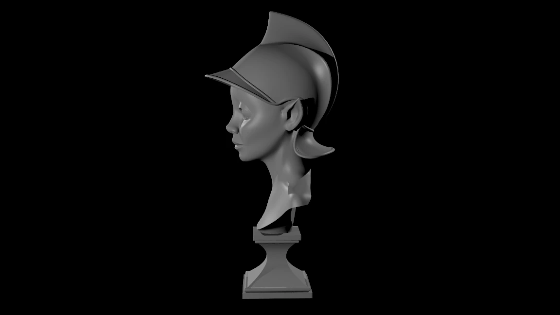 bust 3D Model .c4d .max .obj .3ds .fbx .stl .blend 