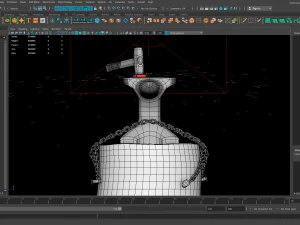 Rusty anvil and hammer - particle sparks 3D Model