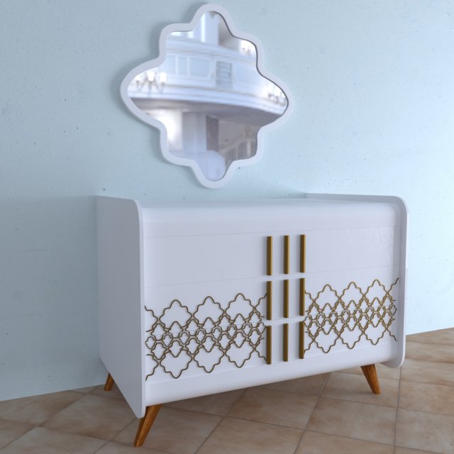 sammadconsoletable Model 3D .c4d .max .obj .3ds .fbx .stl .blend 