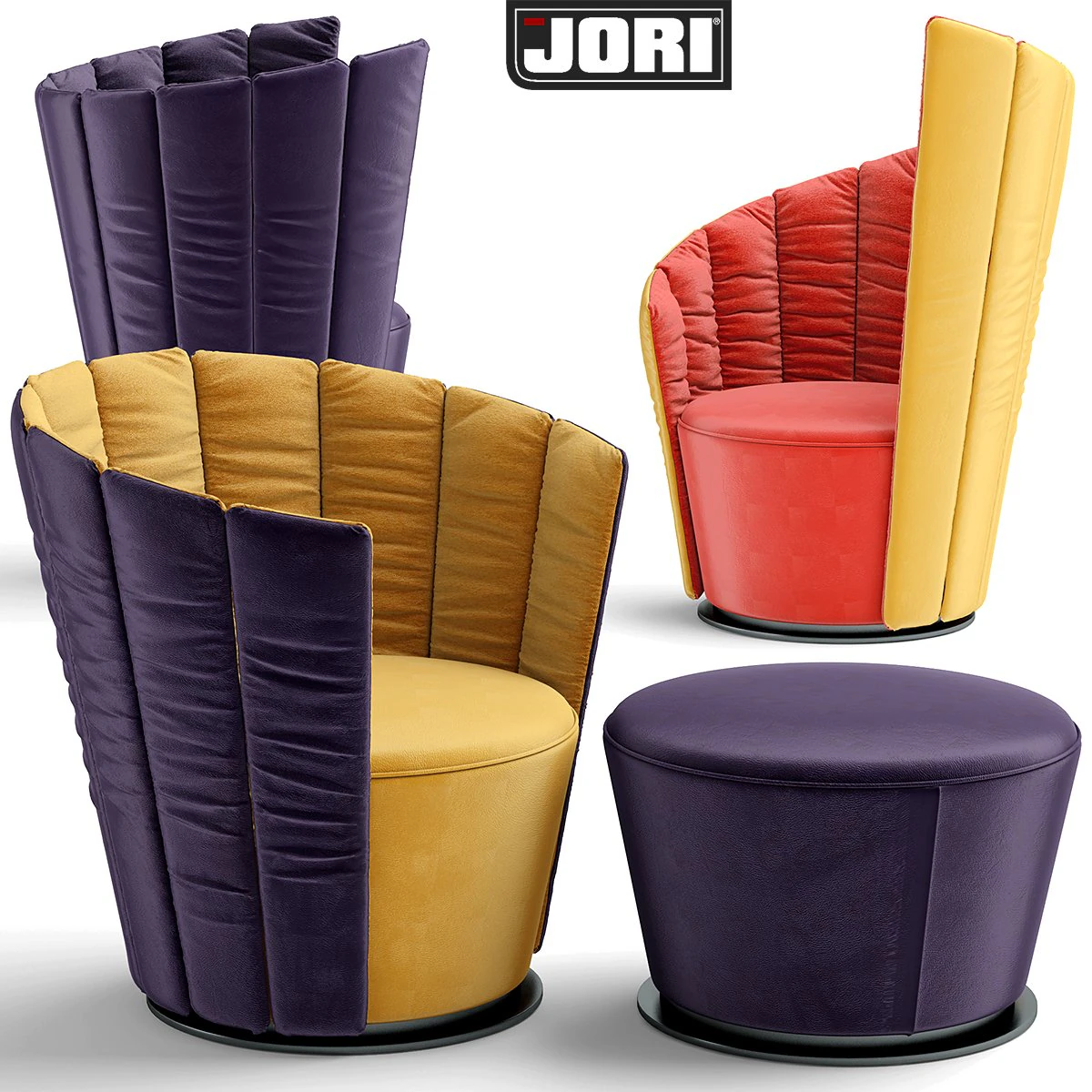 armchair 3D Model .c4d .max .obj .3ds .fbx .stl .blend 