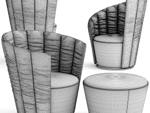 armchair Modello 3D