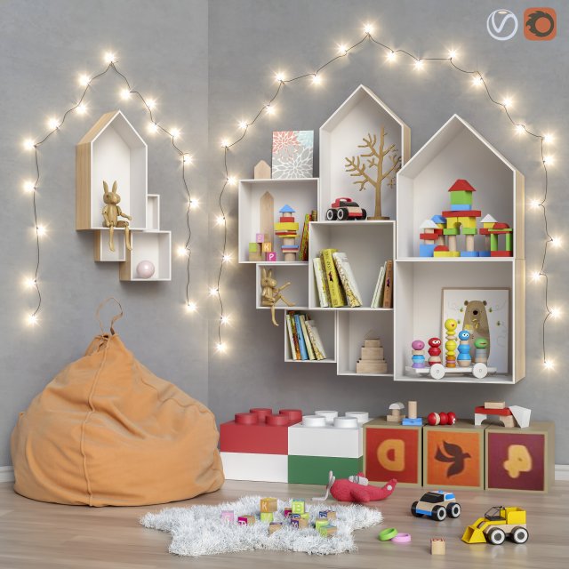 toysandfurniturebeanbag Modèle 3D .c4d .max .obj .3ds .fbx .stl .blend 