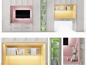 childrens furniture 3D मॉडल