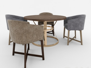 modern table modeling 3D Model