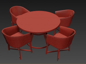 modern table modeling 3D मॉडल
