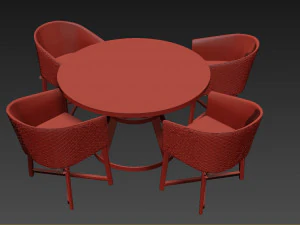 modern table modeling 3D Model