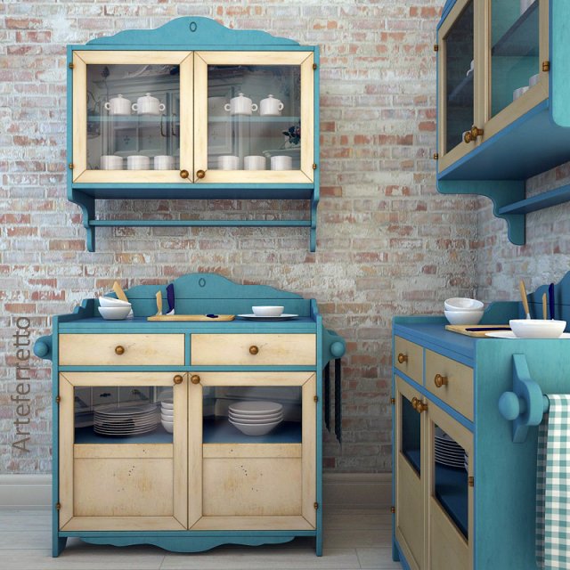 kitchen cabinet 3D Model .c4d .max .obj .3ds .fbx .stl .blend