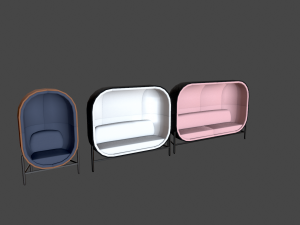 pack of chairs 3D Модель