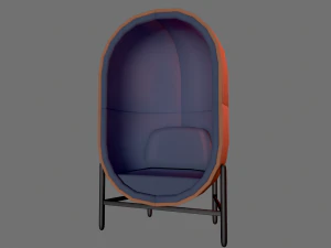 pack of chairs 3D Model