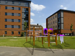 Voie d'obstacles Modèle 3D