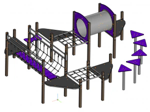 Obstacle lane 3D Model