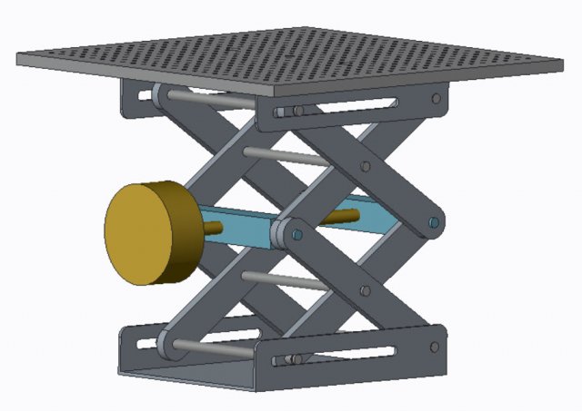 table scissor lift Modelo 3D .c4d .max .obj .3ds .fbx .stl .blend 