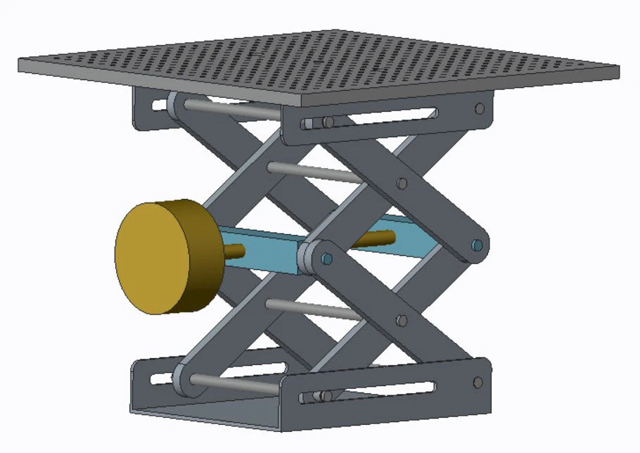 table scissor lift 3D Model .c4d .max .obj .3ds .fbx .stl .blend 