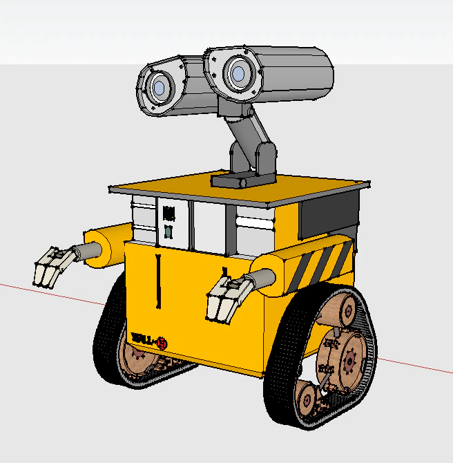 wall-e 3D Model .c4d .max .obj .3ds .fbx .stl .blend 