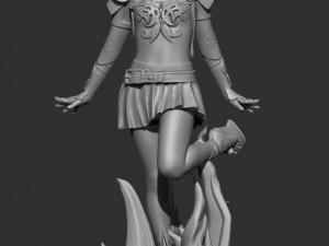 sorceress elf girl 3D 프린트 모델