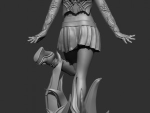 sorceress elf girl 3D Baskı Modeli