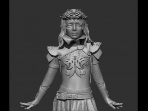 sorceress elf girl 3D Baskı Modeli