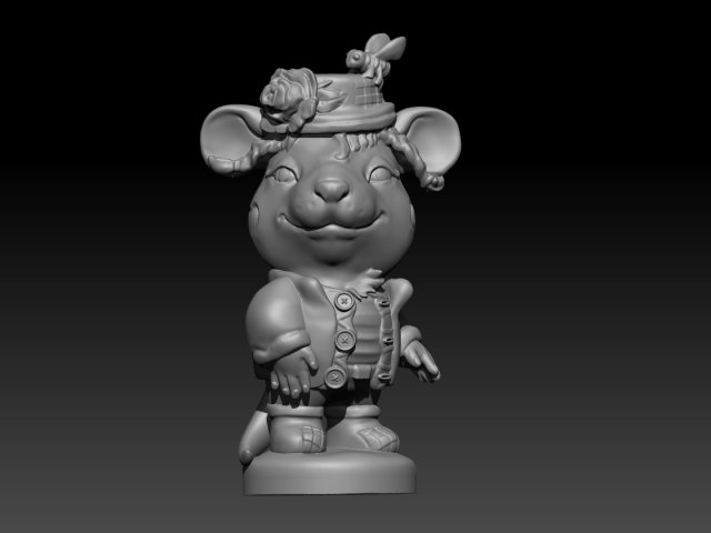 village little mouse 3D 打印模型 .c4d .max .obj .3ds .fbx .stl .blend 