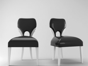 5 chair italy Model 3D