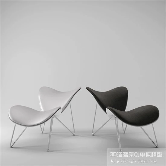 combo chair 04 3D Model .c4d .max .obj .3ds .fbx .stl .blend 