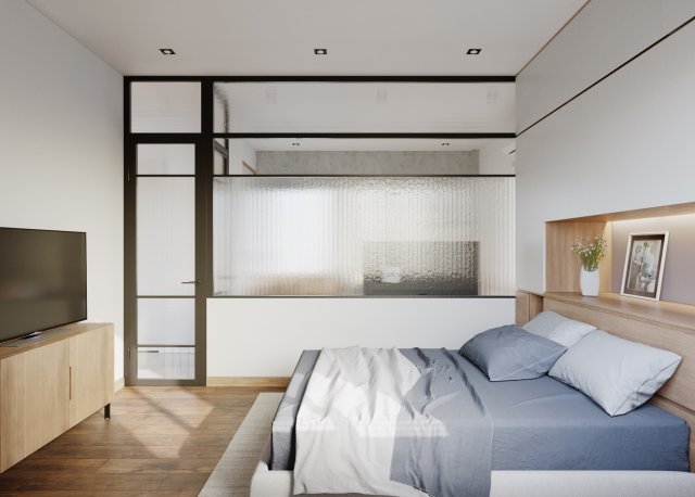bedroom 3D Model .c4d .max .obj .3ds .fbx .stl .blend