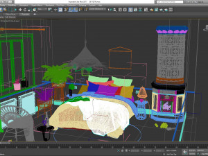 bedroom scandinavian Modelo 3D