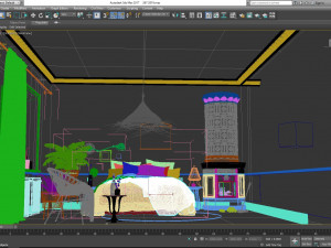 bedroom scandinavian Modelo 3D