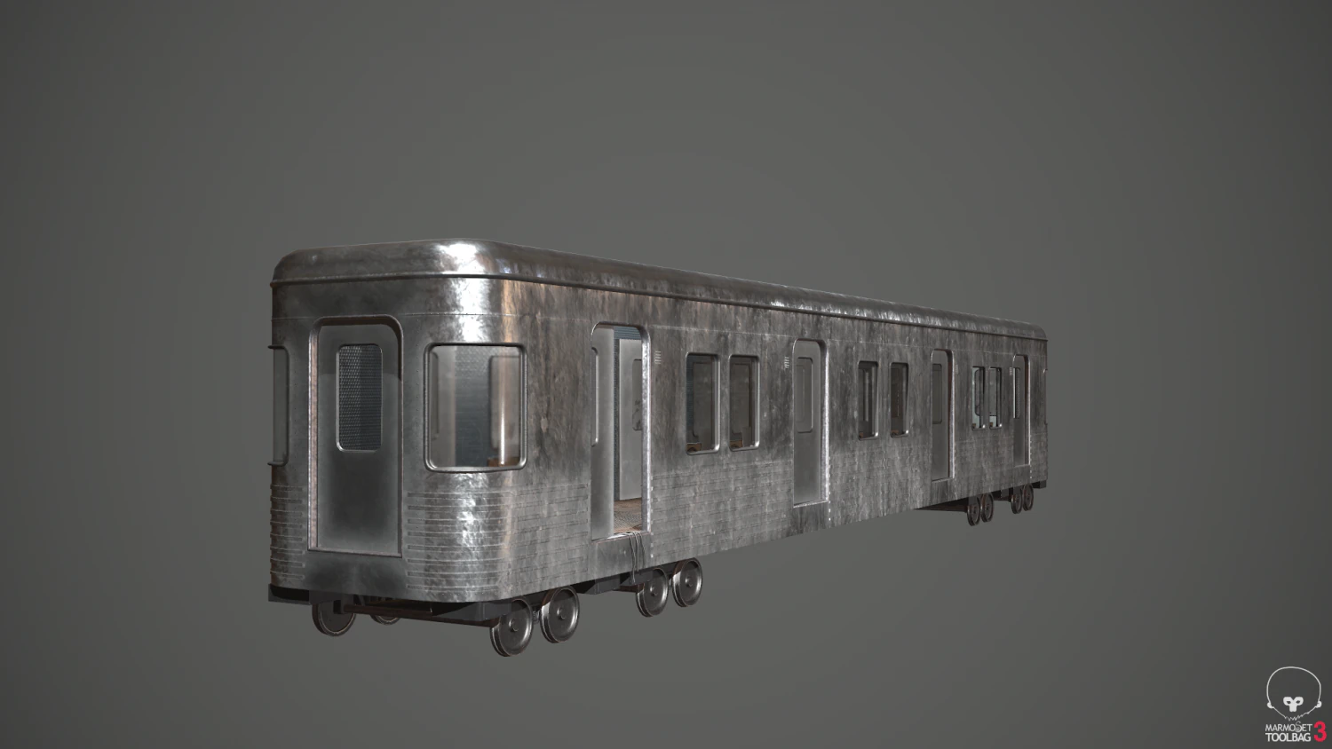 railway carriage 3D Model .c4d .max .obj .3ds .fbx .stl .blend