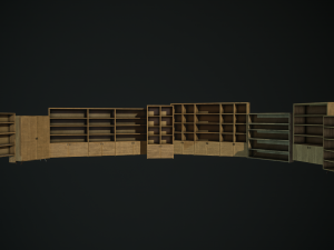 kitbash cupboard 3D Model