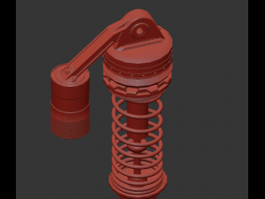 shock absorber Modelo 3D