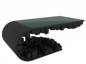 стіл в центрі міста 3D Модель