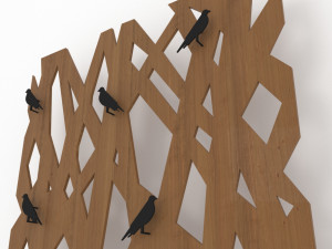 cloth tree hanger 3D Model