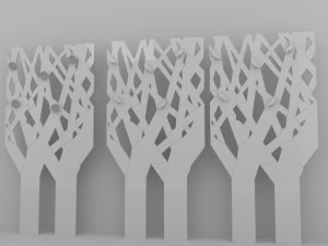 percha de tela para &aacute;rbol Modelo 3D