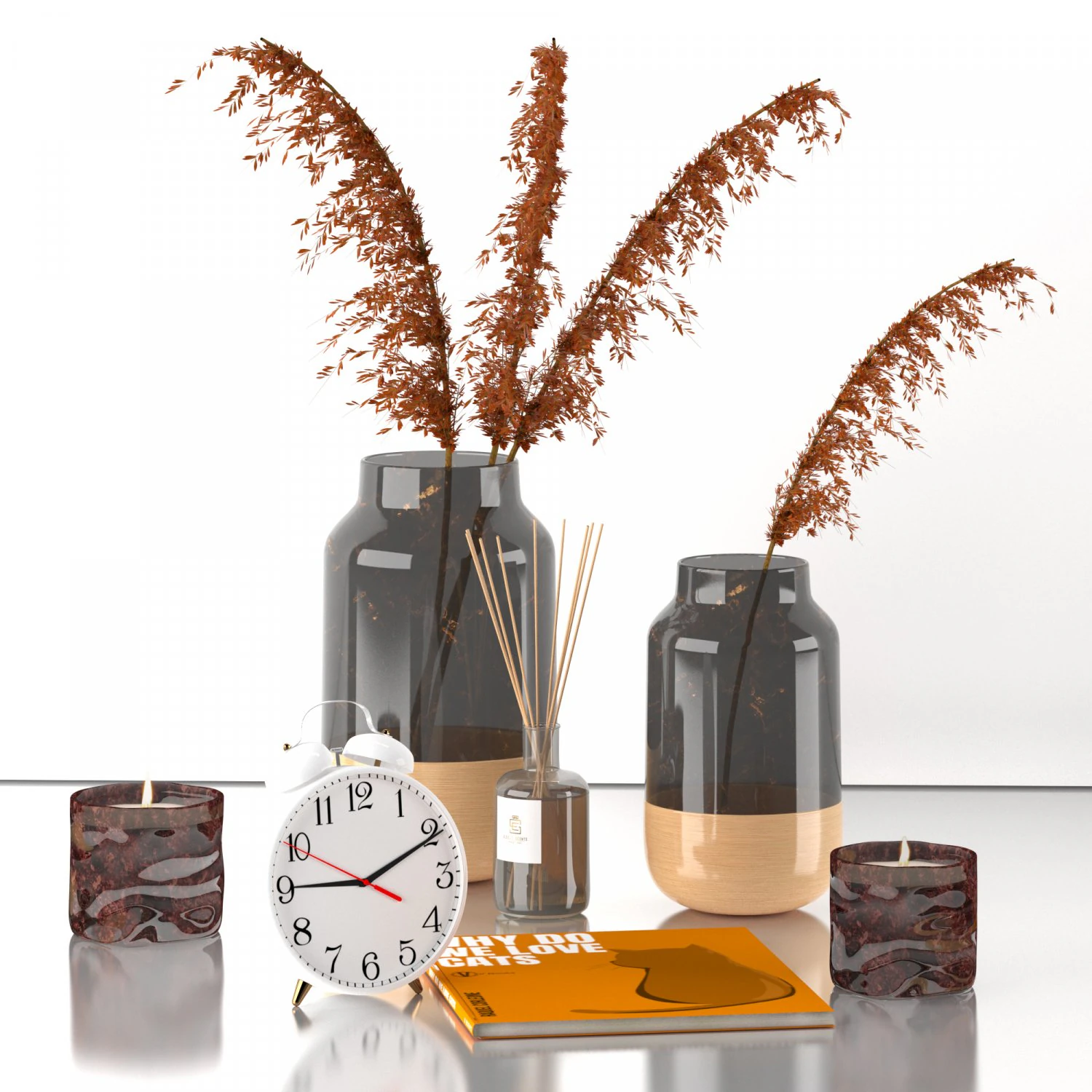 decorative set 3D Model .c4d .max .obj .3ds .fbx .stl .blend