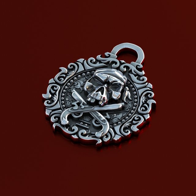 pendant pirates of the caribbean 3d print model 3Dプリントモデル .c4d .max .obj .3ds .fbx .stl .blend 