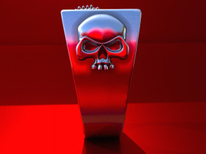 bandit ring with baseball bats and skulls for 3d print 3d print model 3D-Druckmodell