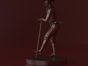 pirate sculpture 3d print model 3D-printmodel