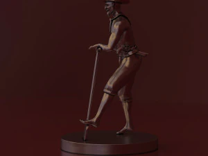 3D модель скульптури пірата 3D Принт Модель