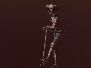 pirate sculpture 3d print model 3D Print Model