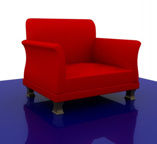 sofa 1 3D Model .c4d .max .obj .3ds .fbx .stl .blend 
