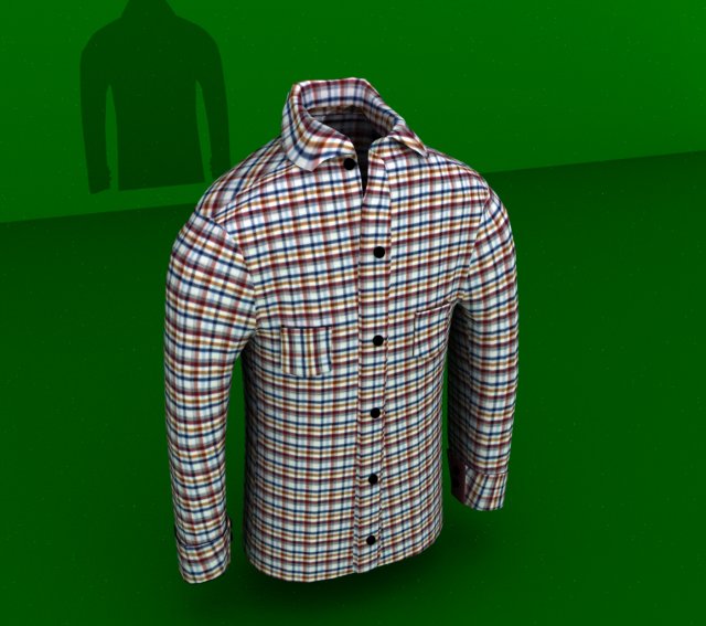 shirt4 3D Model .c4d .max .obj .3ds .fbx .stl .blend