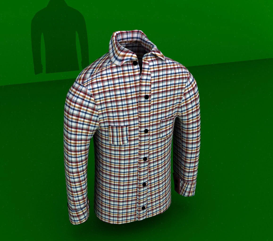 shirt4 3D Model .c4d .max .obj .3ds .fbx .stl .blend
